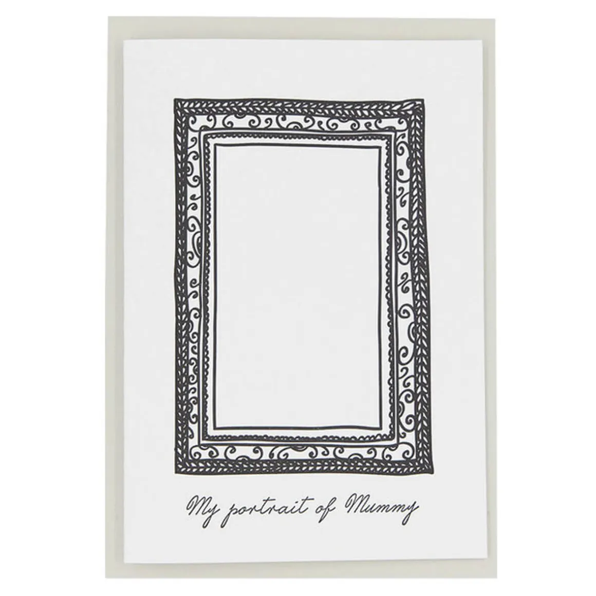 My Portrait of Mummy Greetings Card by Artcadia