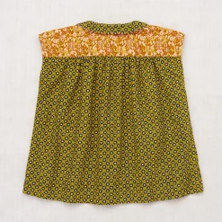 Nanna Tunic in Pistachio Flower Dot by Misha & Puff