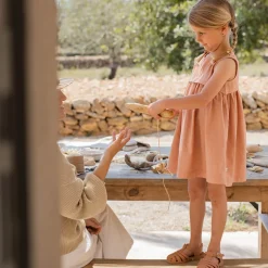 Naomi Dress in Apricot by 1+ in the Family - Last Ones In Stock - 6-12 Months