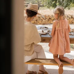 Naomi Dress in Apricot by 1+ in the Family - Last Ones In Stock - 6-12 Months