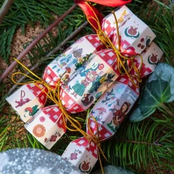 Nathalie Lete Christmas Bath Bomb Crackers (Box of Three) by Heathcote & Ivory