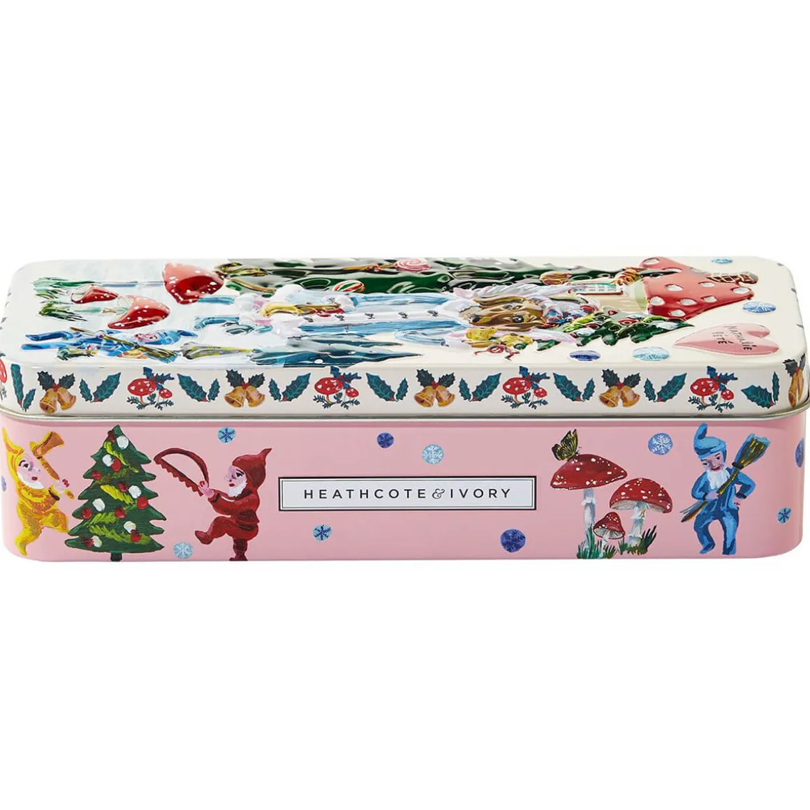Nathalie Lete Christmas Forest Folk Hand Cream Tin by Heathcote & Ivory