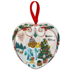 Nathalie Lete Christmas Heart Soap Tin by Heathcote & Ivory
