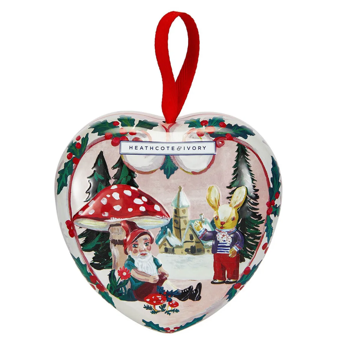 Nathalie Lete Christmas Heart Soap Tin by Heathcote & Ivory