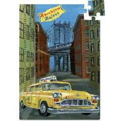 Nathalie Lété New York Wooden Jigsaw Puzzle Set of 3 by Vilac