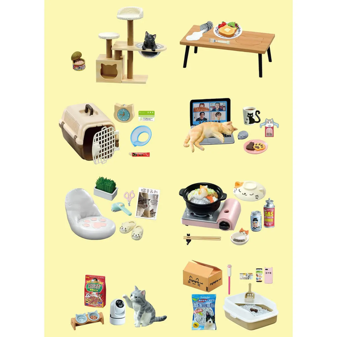 Nekoda-San Life With Cats Blind Box by Re-Ment Japan