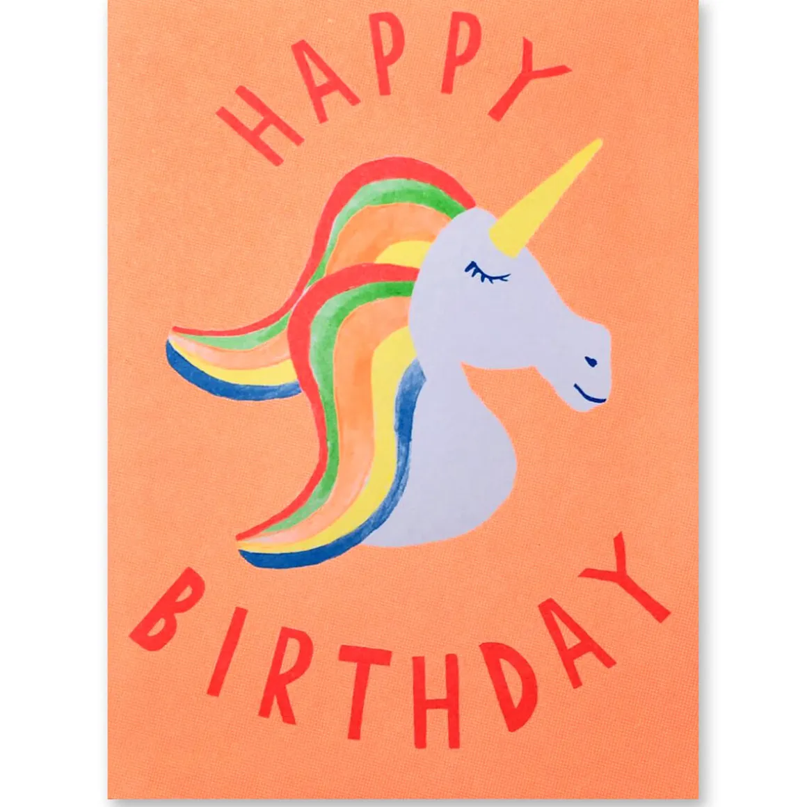 Neon Birthday Unicorn Greetings Card by Dominic Early for Earlybird Designs