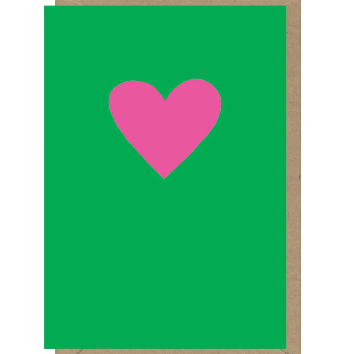 Neon Pink on Green Greetings Card by Dominic Early for Earlybird Designs