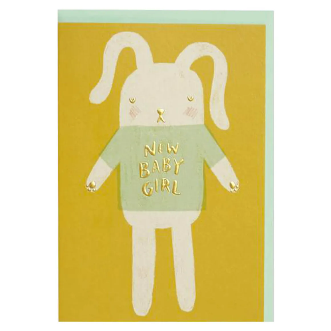 New Baby Girl Greetings Card by Raspberry Blossom