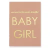 New Baby Girl Greetings Card by Nancy & Betty Studio