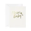 New Baby Mini Greetings Card by Leah Quinn for Card Nest