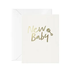 New Baby Mini Greetings Card by Leah Quinn for Card Nest
