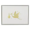 New Baby Stork Greetings Card by Artcadia