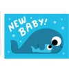 New Baby Whales Greetings Card by Elliot Kruszynski for Wrap
