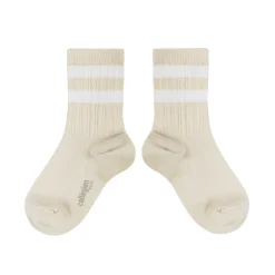 Nico Ribbed Varsity Crew Socks in Doux Agneaux by Collegien
