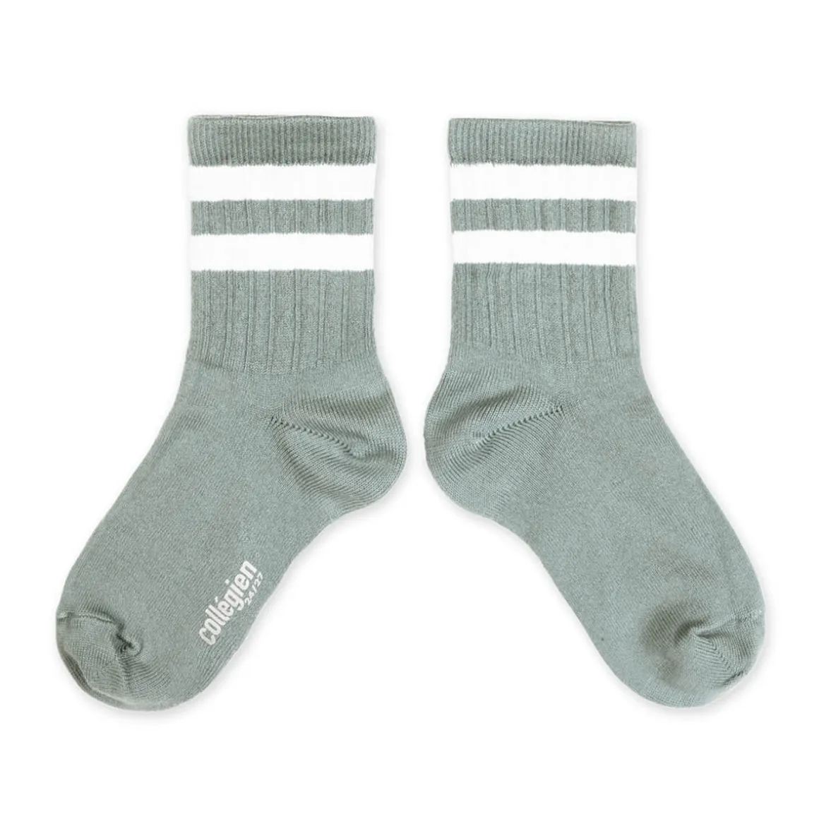 Nico Ribbed Varsity Crew Socks in Aigue Marine by Collegien
