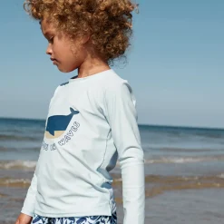 Noah Swim Tee in It Comes In Waves / Pure Sky by Liewood