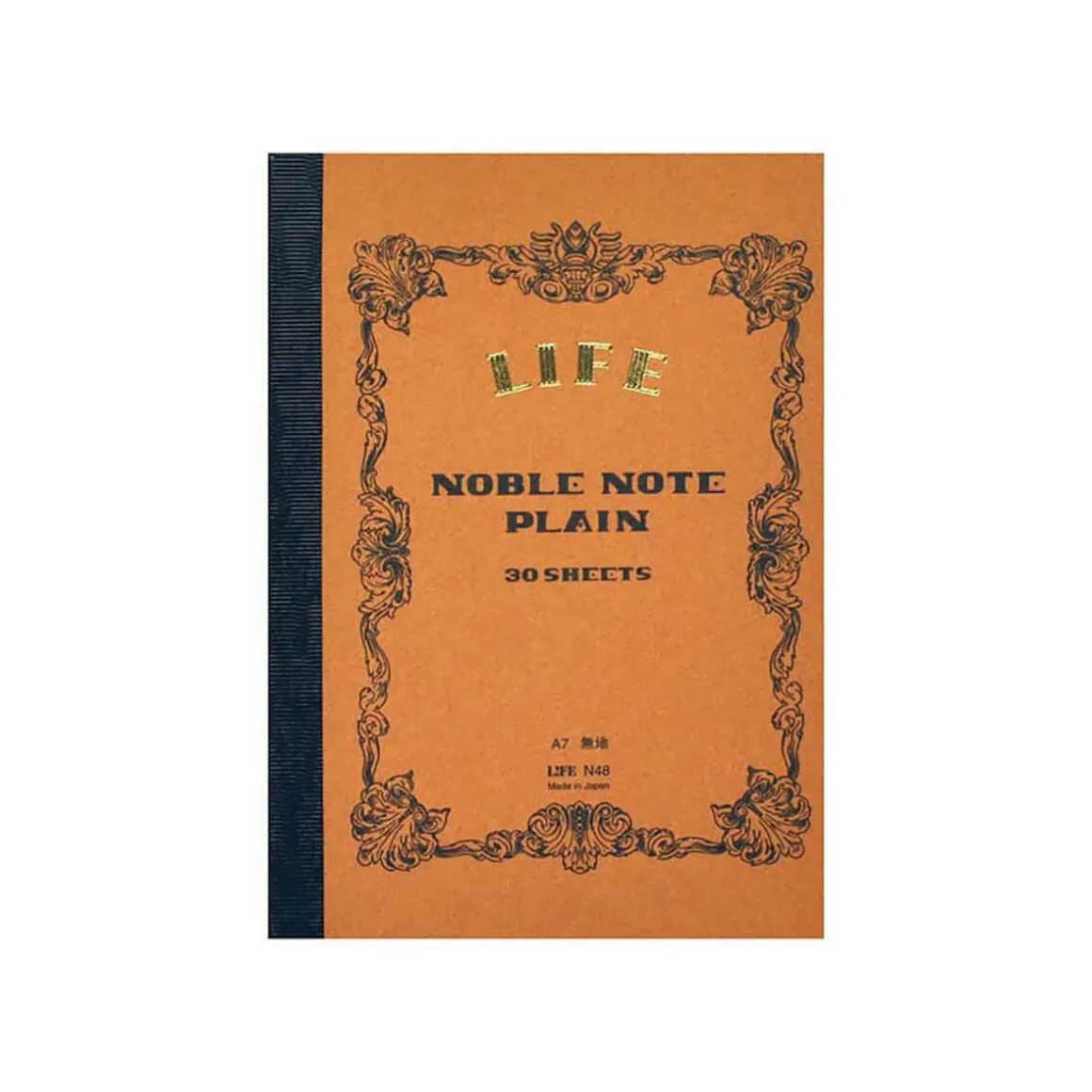 Noble Note Plain Notebook Mini A7 (10.5cm x 7.4cm) in Brown by Life Japan
