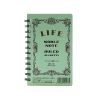 Noble Note Ring Bound Ruled Notebook Mini (12.7cm x 8.5cm) in Blue by Life Japan