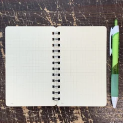 Noble Note Ring Bound Section Notebook Mini (12.7cm x 8.5cm) in Red by Life Japan