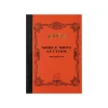 Noble Note Section Notebook Mini A7 (10.5cm x 7.4cm) in Red by Life Japan