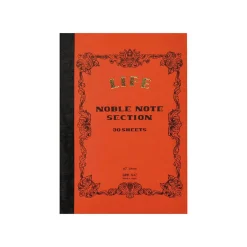 Noble Note Section Notebook Mini A7 (10.5cm x 7.4cm) in Red by Life Japan