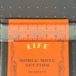 Noble Note Section Notebook Mini A7 (10.5cm x 7.4cm) in Red by Life Japan
