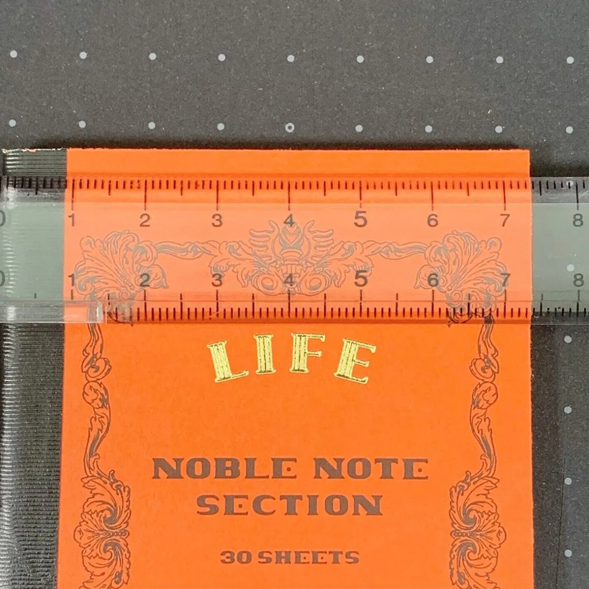Noble Note Section Notebook Mini A7 (10.5cm x 7.4cm) in Red by Life Japan