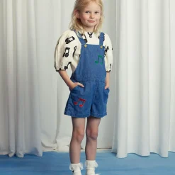 Note AOP Muslin Blouse in White by Mini Rodini