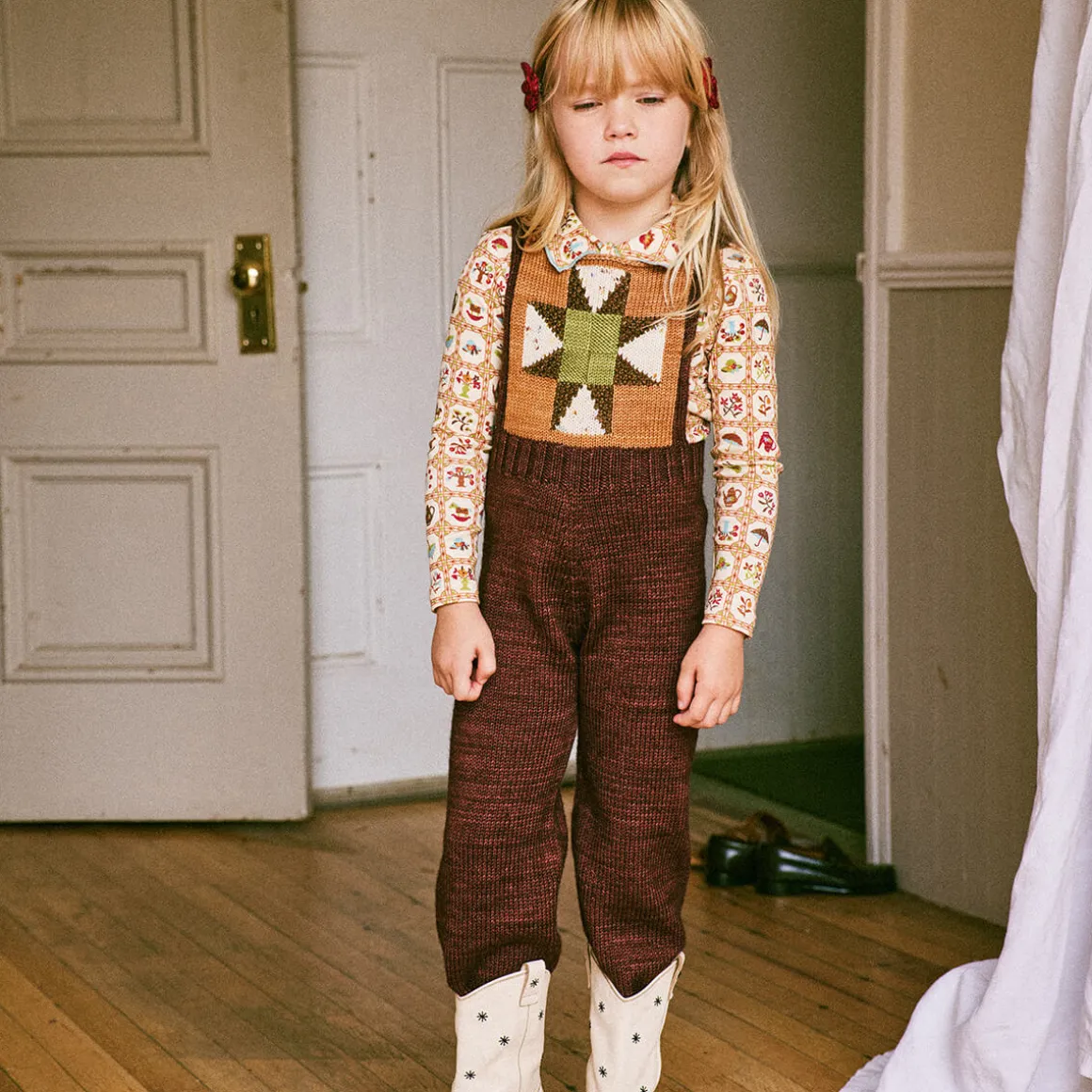 Nova Quilt Overall in Fig by Misha & Puff