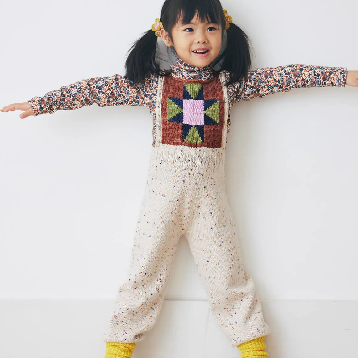 Nova Quilt Overall in Iris Confetti by Misha & Puff
