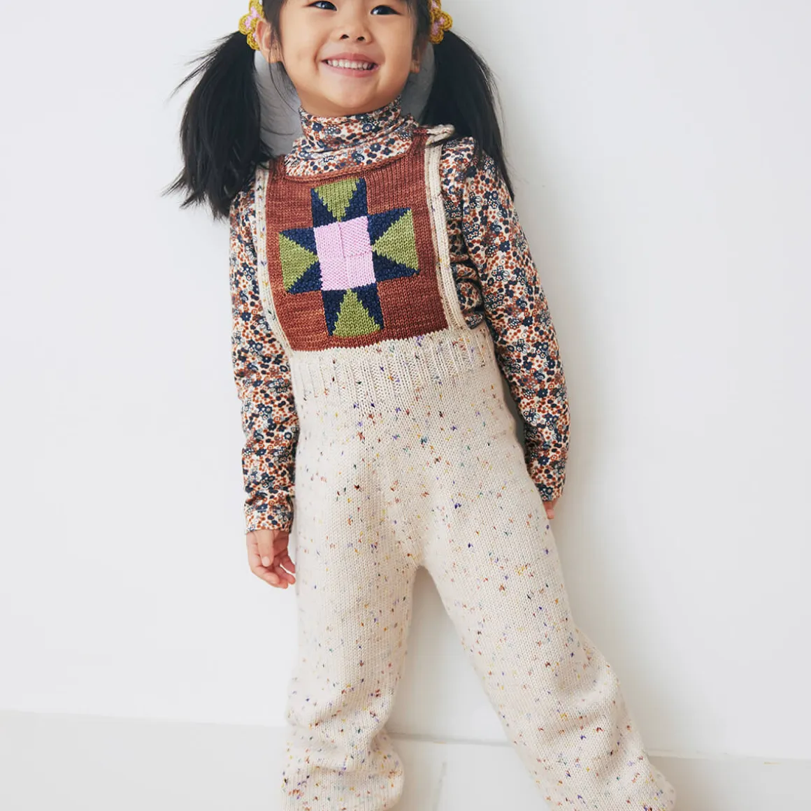 Nova Quilt Overall in Iris Confetti by Misha & Puff