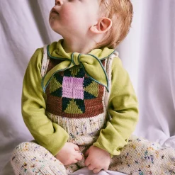 Nova Quilt Overall in Iris Confetti by Misha & Puff