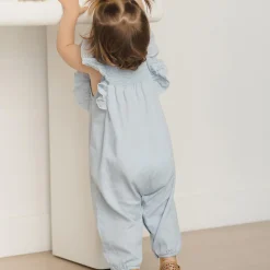 Nova Romper in Chambray by Quincy Mae