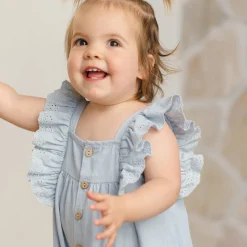 Nova Romper in Chambray by Quincy Mae