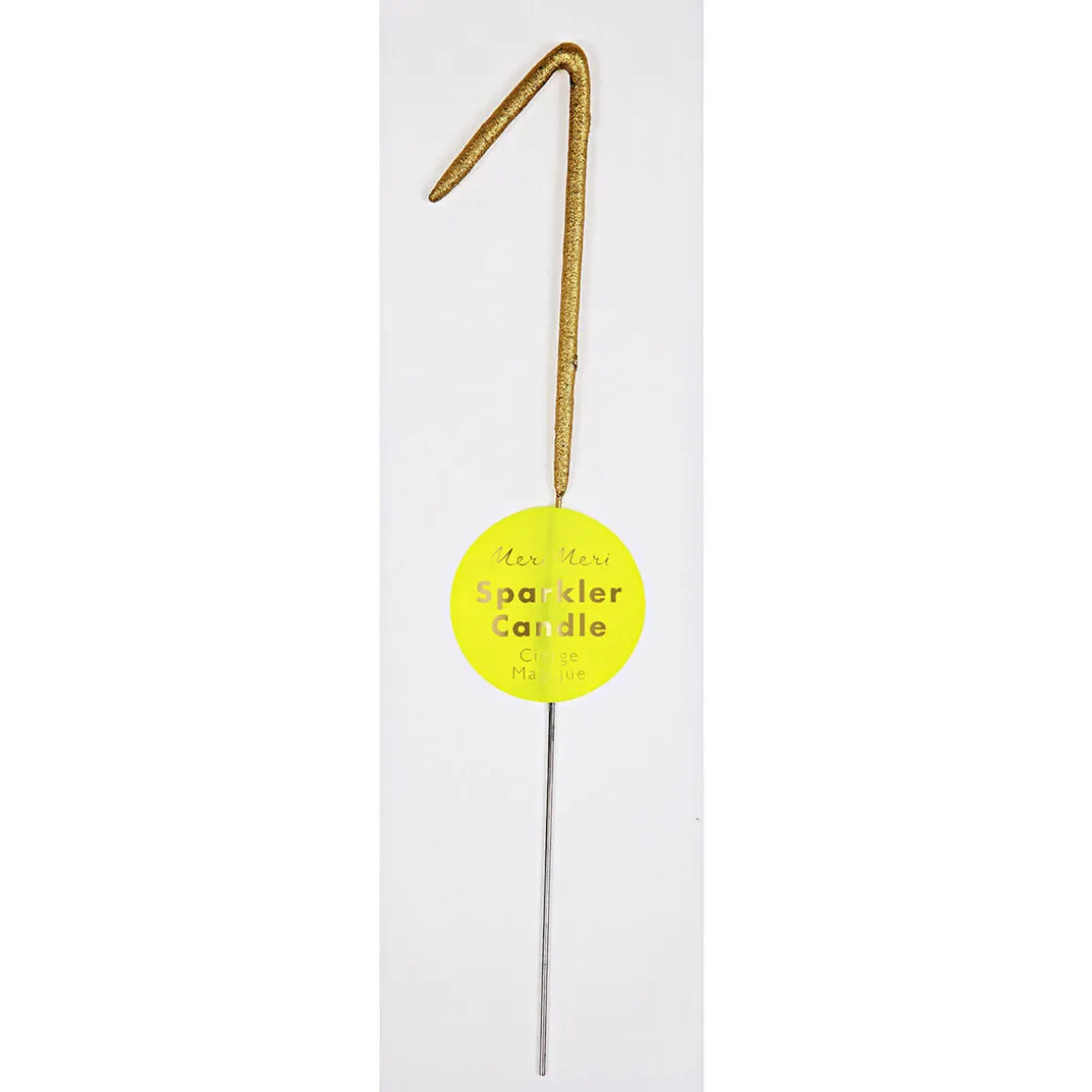 Numbered Sparkler Candles in Gold by Meri Meri