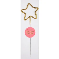 Numbered Sparkler Candles in Gold by Meri Meri