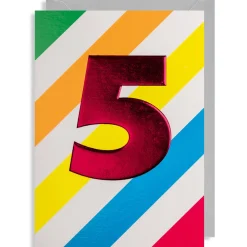 Number Five Greetings Card by Hold for Lagom Design
