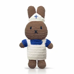 Nurse Melanie In Her Blue And White Nurse Uniform by Miffy Handmade