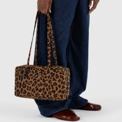 Nylon Bowler Bag in Leopard by Baggu