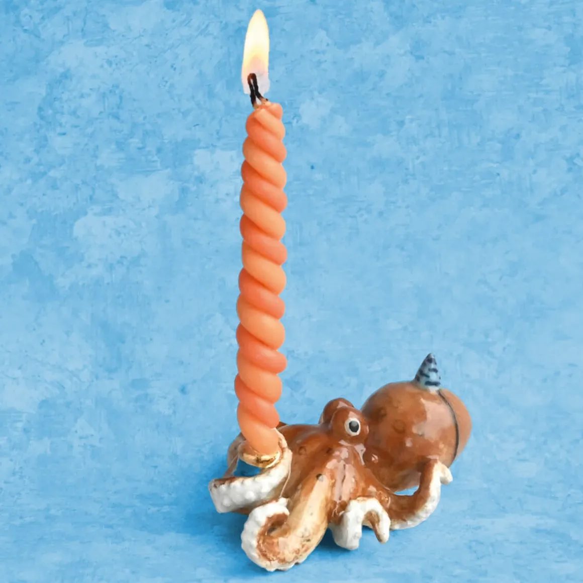 Octopus Ceramic Cake Topper by Camp Hollow