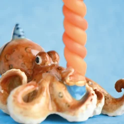 Octopus Ceramic Cake Topper by Camp Hollow