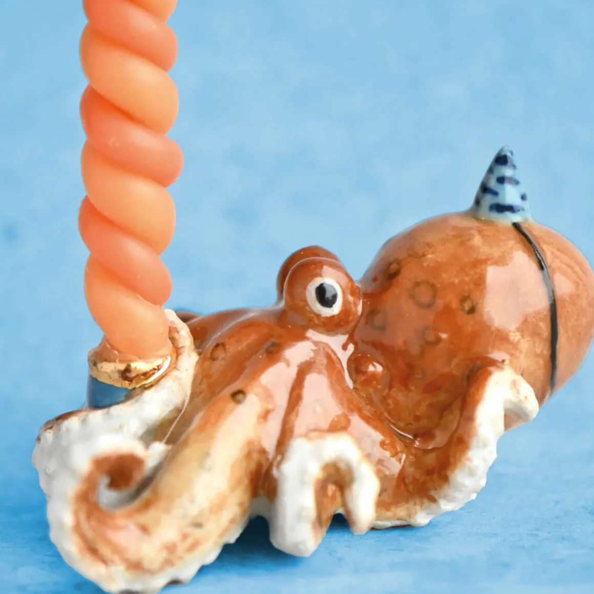 Octopus Ceramic Cake Topper by Camp Hollow