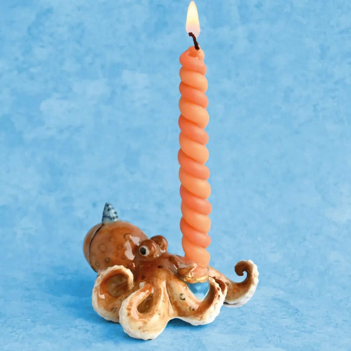 Octopus Ceramic Cake Topper by Camp Hollow