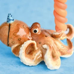 Octopus Ceramic Cake Topper by Camp Hollow