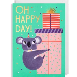 Oh Happy Day Koala Greetings Card by Allison Black for Lagom Design