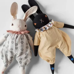 Ollie Large Rabbit in Black by Polka Dot Club