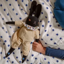 Ollie Large Rabbit in Black by Polka Dot Club