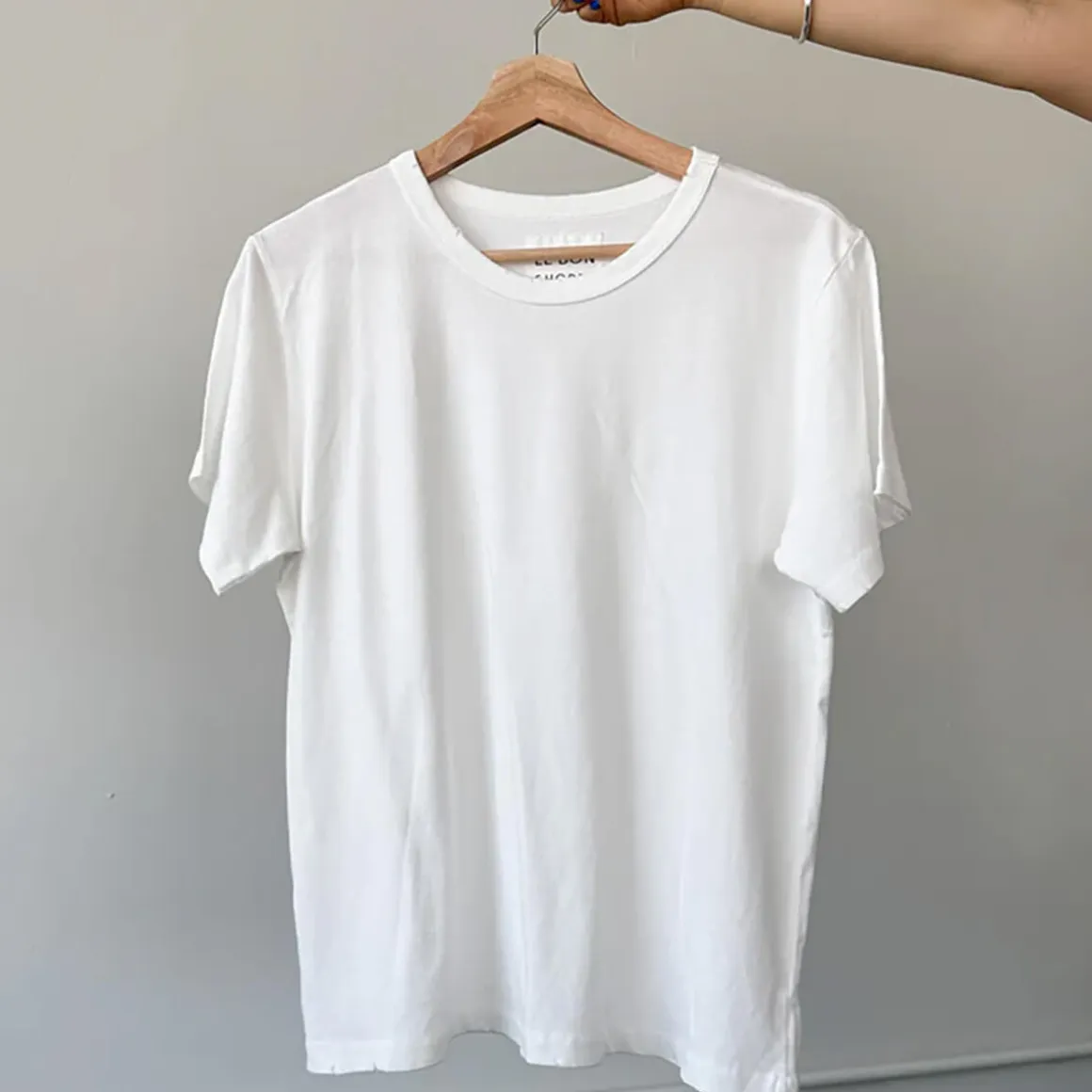 Organic Vintage Boy Tee in Vintage White by Le Bon Shoppe