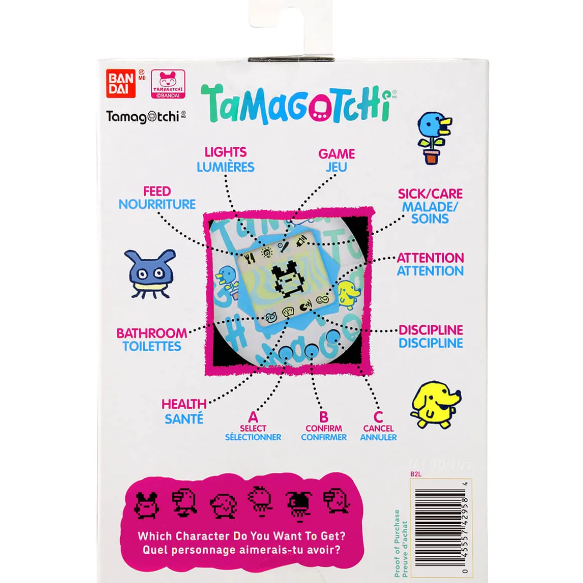 Original Tamagotchi (Gen 2) in Garden Poppies by Bandai